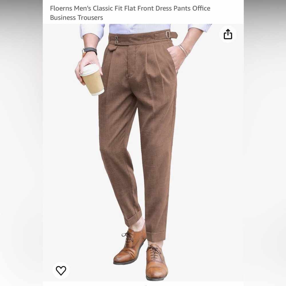 FLOERNS Mens Dress Pants/Trousers
